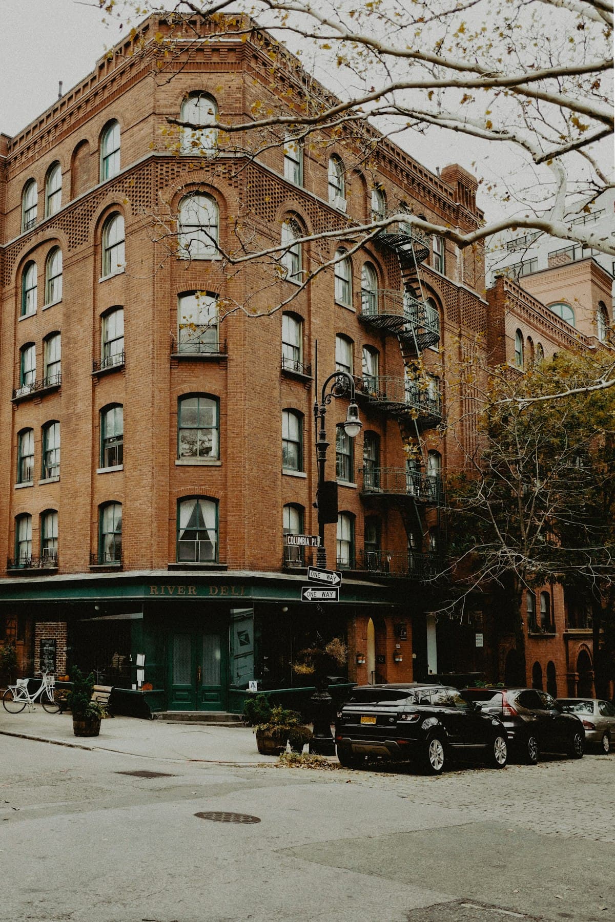 Residential buildings on a New York street
