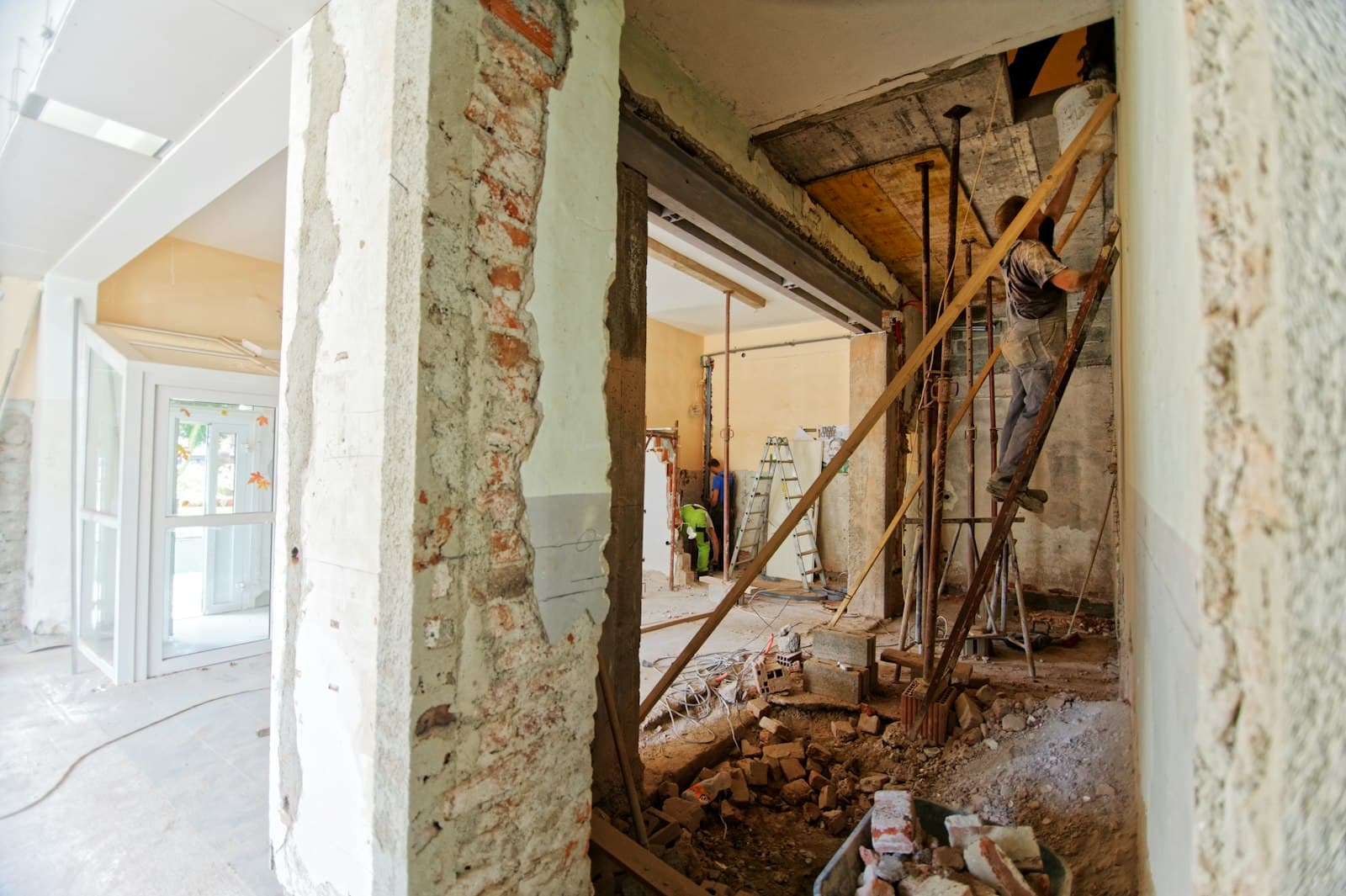 Interior of a residential property mid-renovation